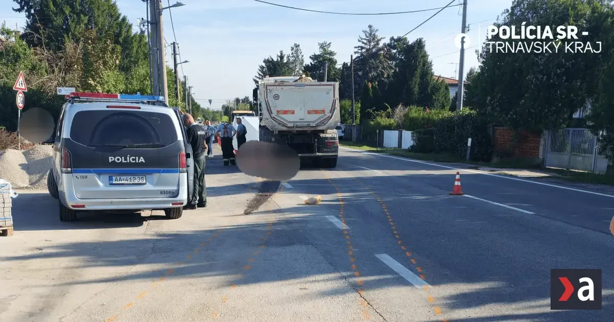 72-ročná chodkyňa zomrela po zrážke s nákladným autom