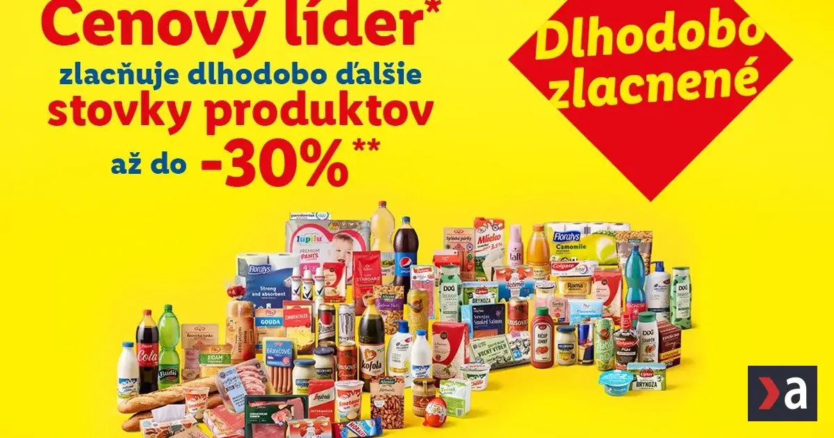 Lidl sa vyplatí: Cenový líder dlhodobo znižuje ceny stoviek ďalších produktov