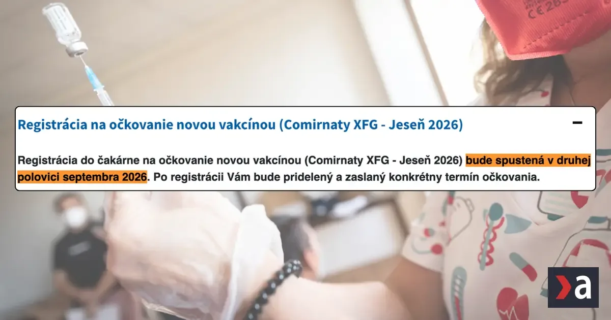 Sezóna prichádza: Česi sa už vo veľkom očkujú, na Slovensku registrácia zatiaľ nezačala