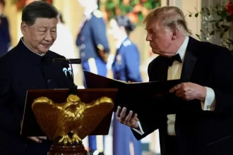 Trump a Si Ťin-pching rokovali o novej ére vzťahov, Biely dom hostil čínsky pár na večeri