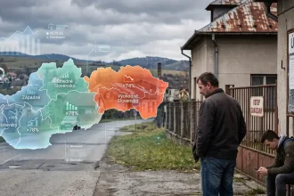 Ktorý región je pre Slovensko najväčšou záťažou? Nová mapa Eurostatu to ukázala