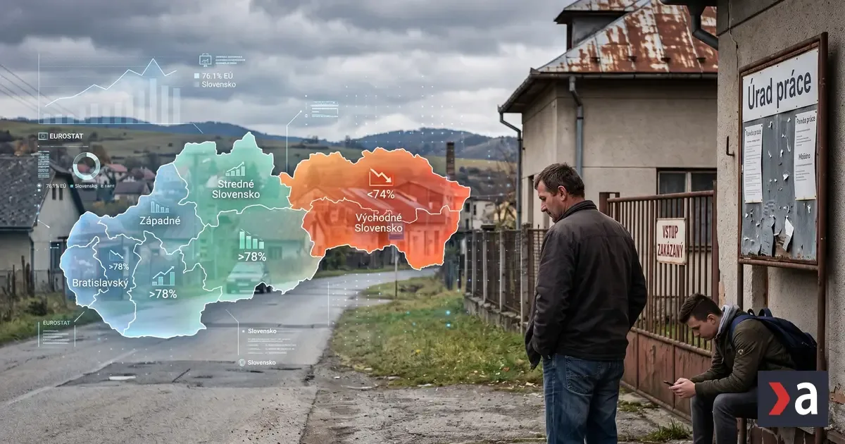Ktorý región je pre Slovensko najväčšou záťažou? Nová mapa Eurostatu to ukázala
