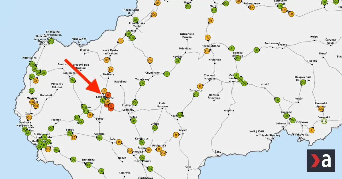 Večerný kolaps na železnici. Problémy v Leopoldove komplikujú cestu